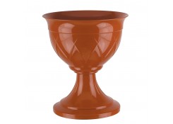 Цветочный горшок Lilia на ножке 3.5л терракотовый