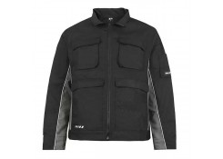 Куртка рабочая, M, 65% полиэстер / 35% хлопок,(канвас), цвет черный/серый, Profmet