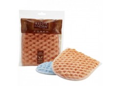 Губка-перчатка из целлюлозы и волокна для тонизирующего массажа Aqua Massage Corpo Premium