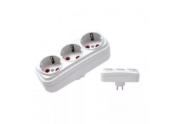 Разветвитель (тройник) EL-BI DENIZ 3 розетки с заземлением