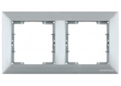 Рамка на 2 модуля серая CANDELA Mutlusan