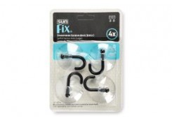 Крючок с присоской прозрачный  Sun Fix Sun Plast 4шт. SF-854