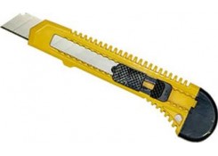 Нож с отламывающимся лезвием BAU WELT. 18 мм. Желтый.