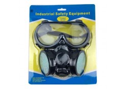 ЗАЩИТНАЯ МАСКА С 2 ФИЛЬТРОМ + ОЧКИ