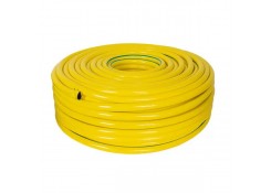 Шланг из ПВХ , армированный, желтый, наружный d23мм (3/4")_100м. Profmet