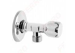 Кран угловой ручка вентиль 1/2x3/4 Ferro Z1234G