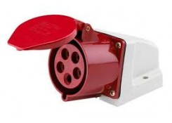 Розетка 115 стационарная 3Р+РЕ+N 16А 380В IP44 TDM