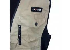 Жилетка рабочая, XL, 65% полиэстер/35% хлопок, хаки/чёрный Profmet