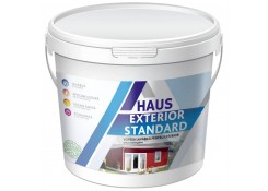 Водоэмульсионная фасадная краска Haus Exterior Standard белая, для наружных работ  12кг