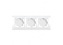 Рамка на 3 модуля (белоснежная) EL-BI ZENA