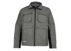 Куртка рабочая, 2XL, 65% полиэстер / 35% хлопок,(канвас), цвет серый/черный, Profmet