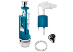 Набор арматуры с боковой подводкой 1/2 кнопка двойная хром (И СБ2-БпрН-АА-МР) ИнкоЭр