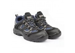 Полуботинки из замши и ткани, 43, ст. защиты OB, черные, с ложкой, Profmet