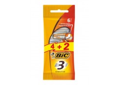 Набор одноразовых станков Bic 3 Sensitive 4+2 шт