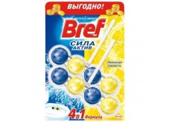 Подвесной блок для туалета Bref Power Aktiv Lemon 2*50gr