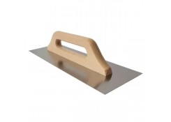 Терка из нерж. стали 130х480мм с дерев. закрытой ручкой Profmet