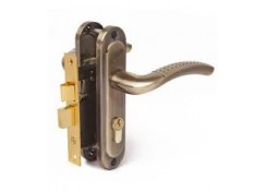 Комлект замка без сердцевины сатин