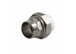 Муфта комбинир.разъем.(американка) НР белая 25x3/4 Aqua