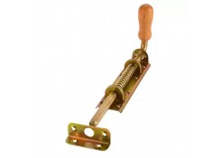 Задвижка 260x190x50 WSP 260 пружинная с деревянной ручкой Domax