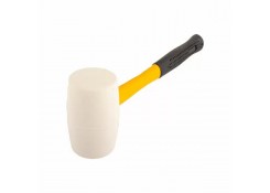 Киянка резиновая белая 0,500 кг с прорезиненной рукояткой из стекловолокна Profmet