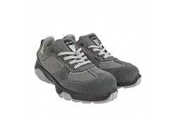 Полуботинки из замши и ткани, 45, ст. защиты S1, подносок композит, серые Profmet