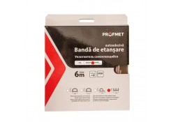 Уплотнитель самоклеящийся для дверей и окон "E" профиль 9х4мм, 6м, коричневый Profmet