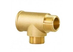 Тройник бронзовый ВР/НР/НР резьбой - 1/2" Hydros