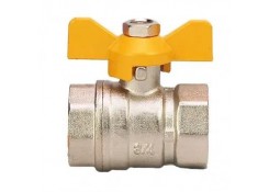 Кран шаровой для газа, FF, бабочка - 3/4" HYDRO-S