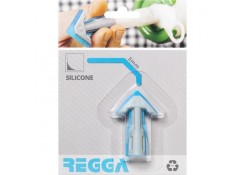 Аппликатор вогнутый для силиконового герметика REGGA синего цвета, 3 мм.