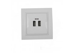 Розетка USB (2 порта) белая ENZO