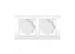 Рамка на 2 модуля (белоснежная) EL-BI ZENA
