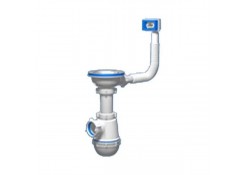 Сифон АНИ Грот 3 1/'x d40 с переливом с чаши Aniplast