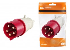 Розетка 215 переносная 3Р+РЕ+N 16А 380В IP44 MegaWatt