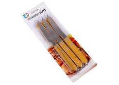 Набор ножей для стейка, GS, 6 шт, Нержавеющая Сталь, Деревянная ручка