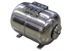 Расширительный бак для гидрофора MPN. Нержавеющая сталь. Горизонтальный. 24 л.