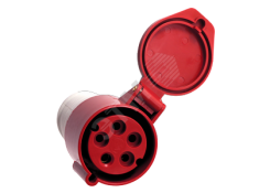 Розетка 225 переносная 3Р+РЕ+N 32А 380В IP44 TDM