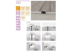 ПОРОГ АЛЮМИНИЕВЫЙ ARBITON CS3/9 ДУБ ДВОРСКИЙ 930 ММ