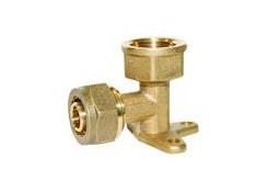 Угол м/пластиковый с креплением ВР Ø16х1/2" Hydros