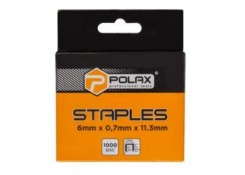 Скобы для степлера 6мм М53 - 1000 штук Polax