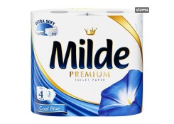 Туалетная бумага Milde COOL BLUE 3 слоя 4 рул.