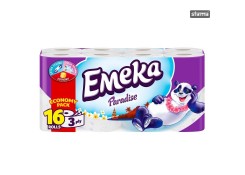 Туалетная бумага EMEKA 3 слоя 16 рул. Paradise