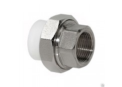 Муфта комбинир.разъем.(американка) ВР белая 20x3/4 RTP