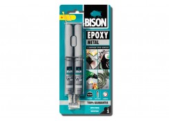 Двухкомпонентный клей с металлическим эффектом BISON Epoxy Metal, 2x12мл