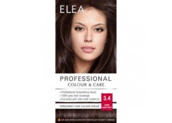 Краска для волос «Elea Professional Color & Care» - № 3.4 Темно-каштановый 138мл