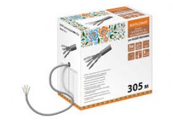 Кабель витая пара народный U/UTP Cat 5e 4х2х24AWG CCA (305м) ПВХ, серый