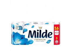 Туалетная бумага Milde Cool Blue 3 слоя 16 рул.