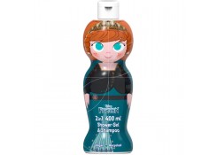 Детский шампунь и гель для душа 2 в 1 Air-Val 2D Frozen Anna, 400 мл