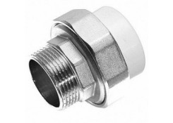 Муфта комбинир.разъем.(американка) НР белая 32x1 Aqua