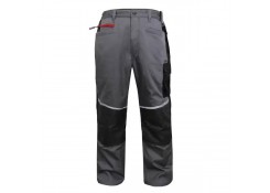 Штаны, S, 65% полиэстер / 35% хлопок (твил), цвет серый/черный, Profmet