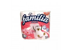 Туалетная бумага FAMILIA Soft Powder, 3 слоя, 4 рулона